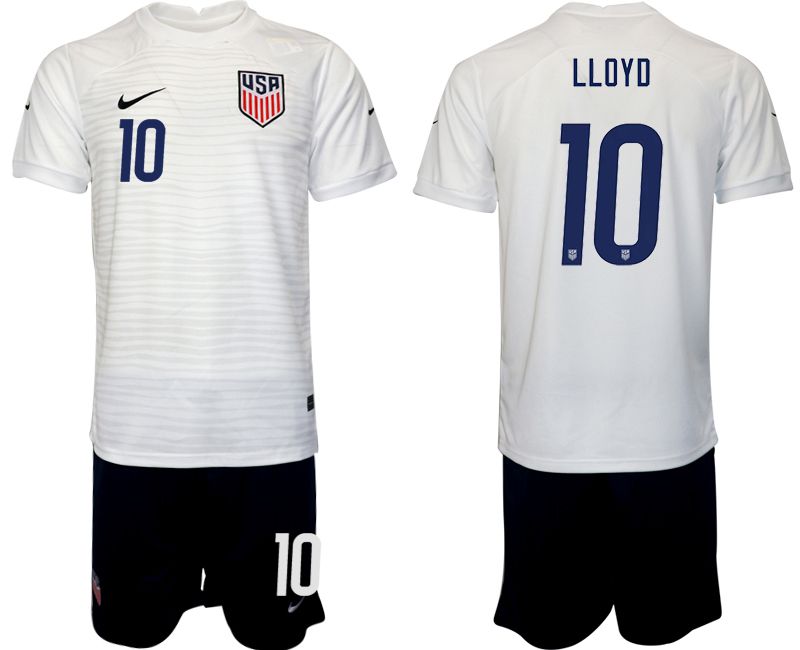Men 2022 World Cup National Team United States home white #10 Soccer Jersey